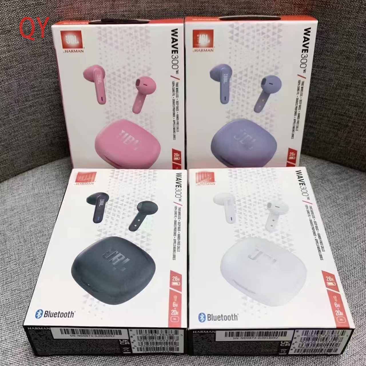 Cross-border WAVE300 TWS true wireless Bluetooth headset semi-in-ear sports call music headset suitable for JB.