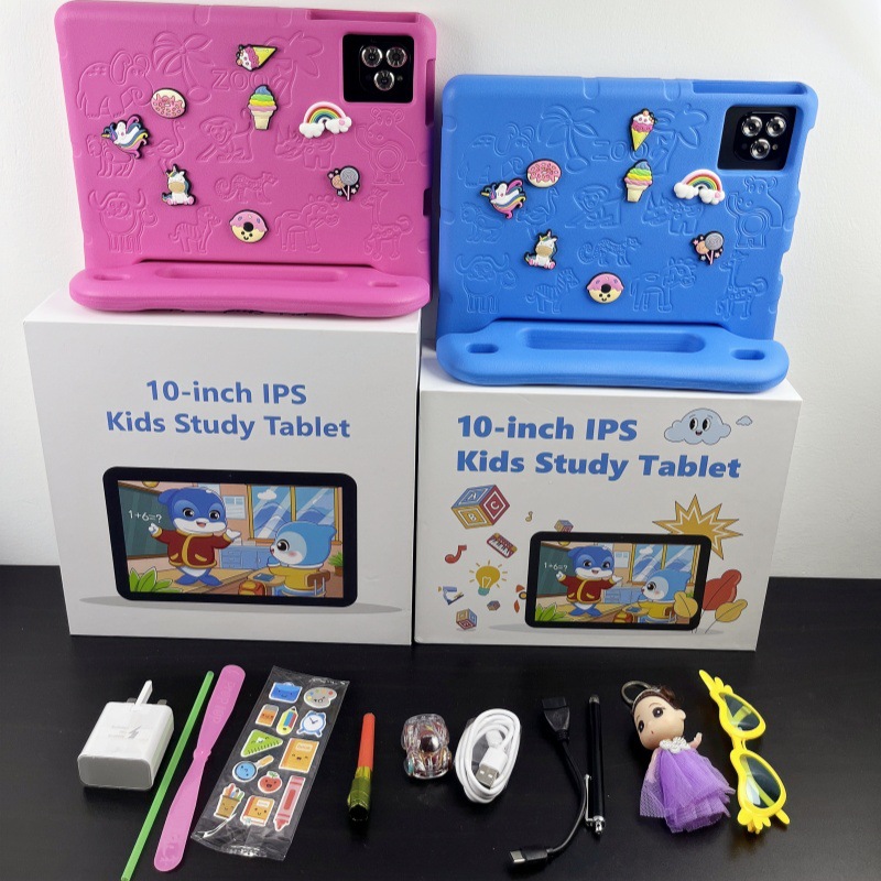 Cross-border children's tablet computer Export 10.1inch Kids Tablet Pc anti-fall computer in stock