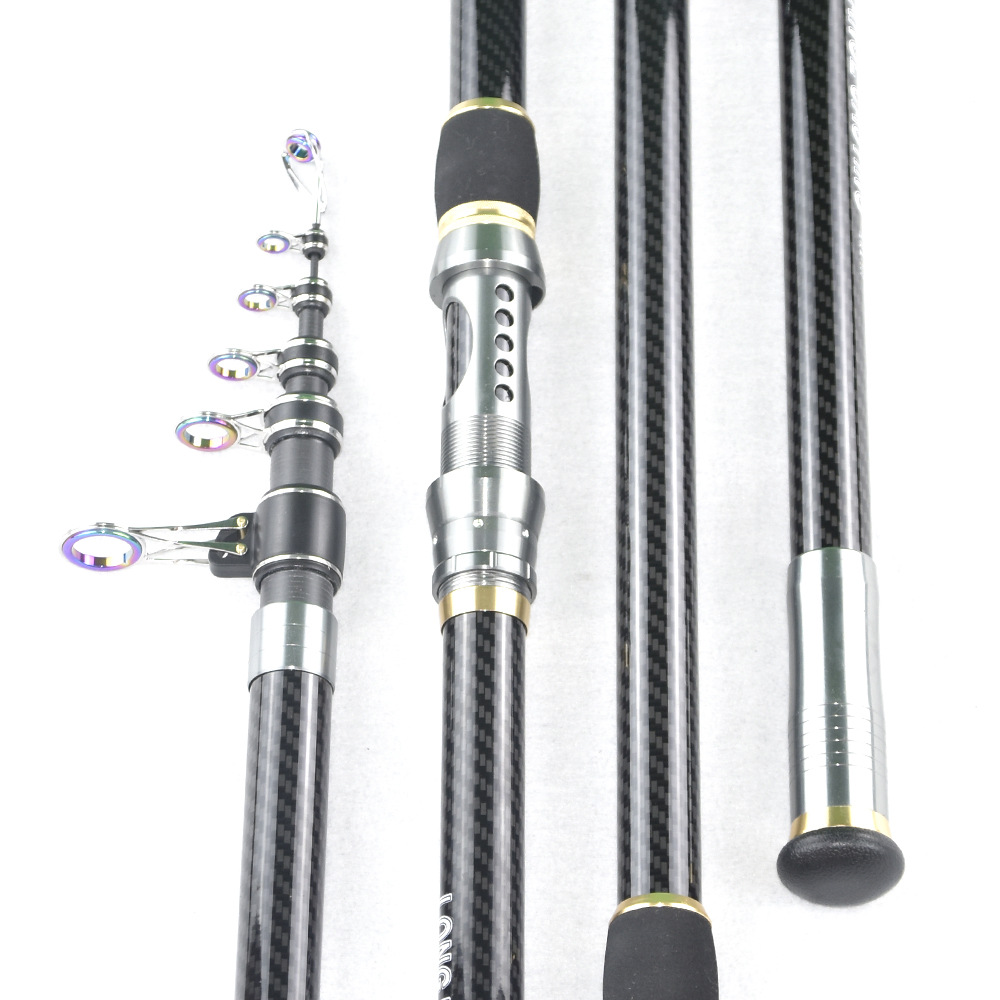 Long Cast King Telescopic Surf Spin Fishing Rod Carbon Fiber Sea Fishing Rod Fast Response Heavy Duty Power