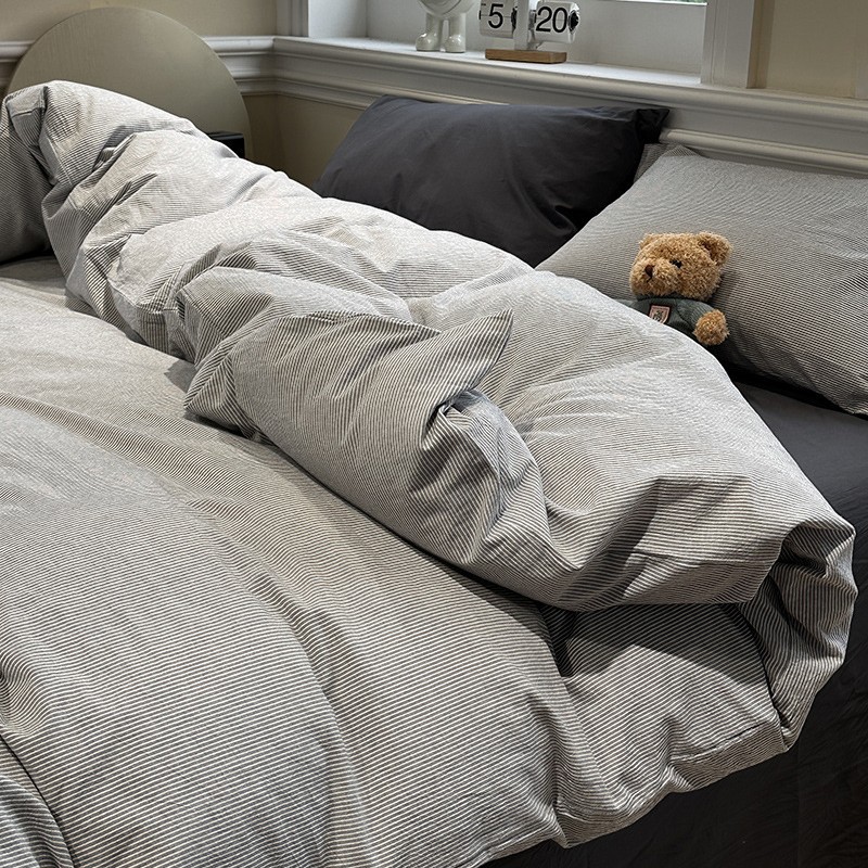 Class A bedding four-piece set pure cotton 2025 new cotton bed sheet quilt cover student dormitory single three-piece set 3