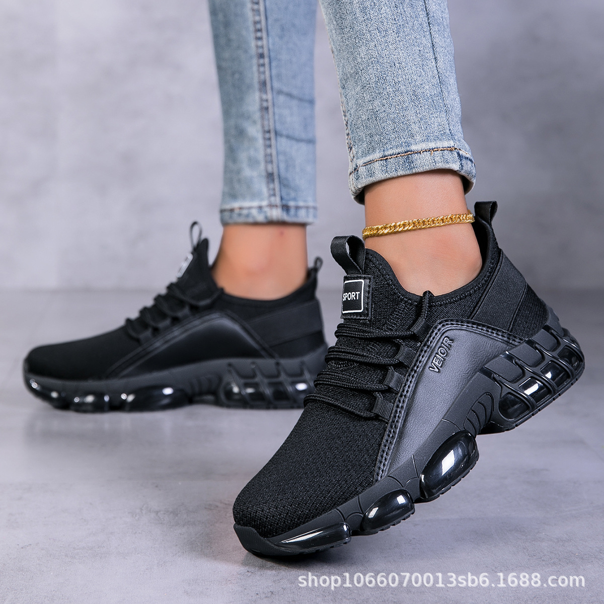 Dad's shoes mesh breathable casual trendy shoes outdoor fashion versatile ready-made student running shoes