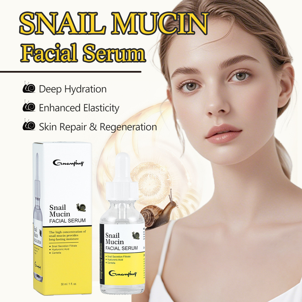 Cross-border snail mucin essence moisturizing fine lines lifting and brightening skin essence wholesale Snail Mucin