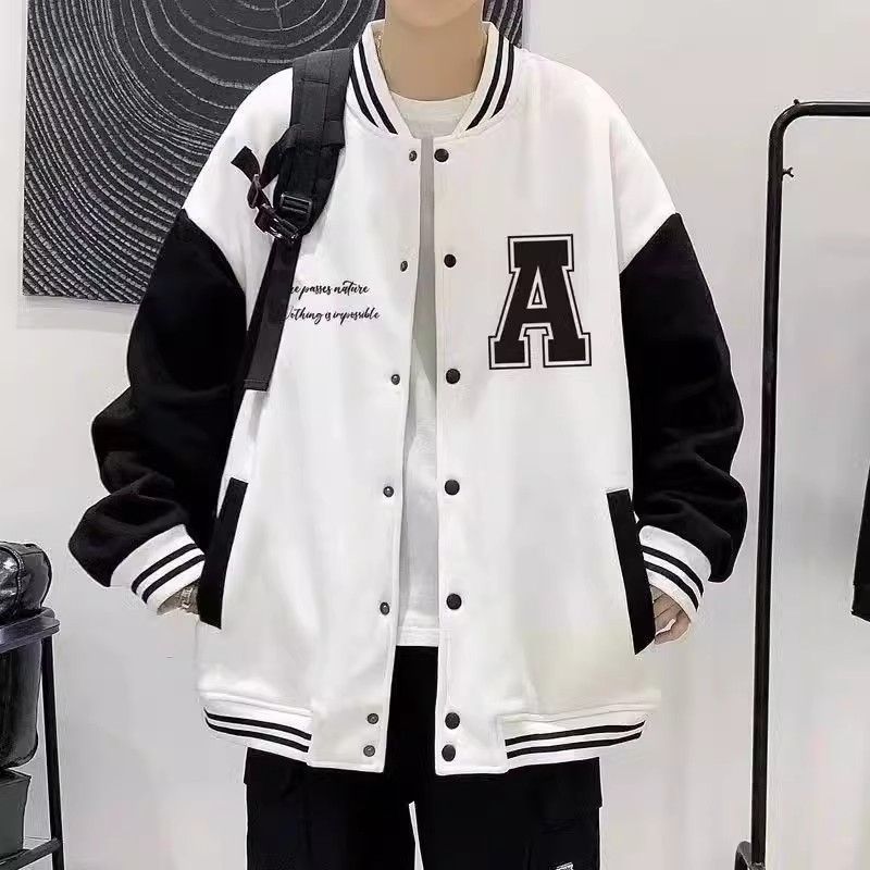 Cool and handsome outfits for boys, men's autumn flight jackets, men's tops, trendy casual American baseball uniforms