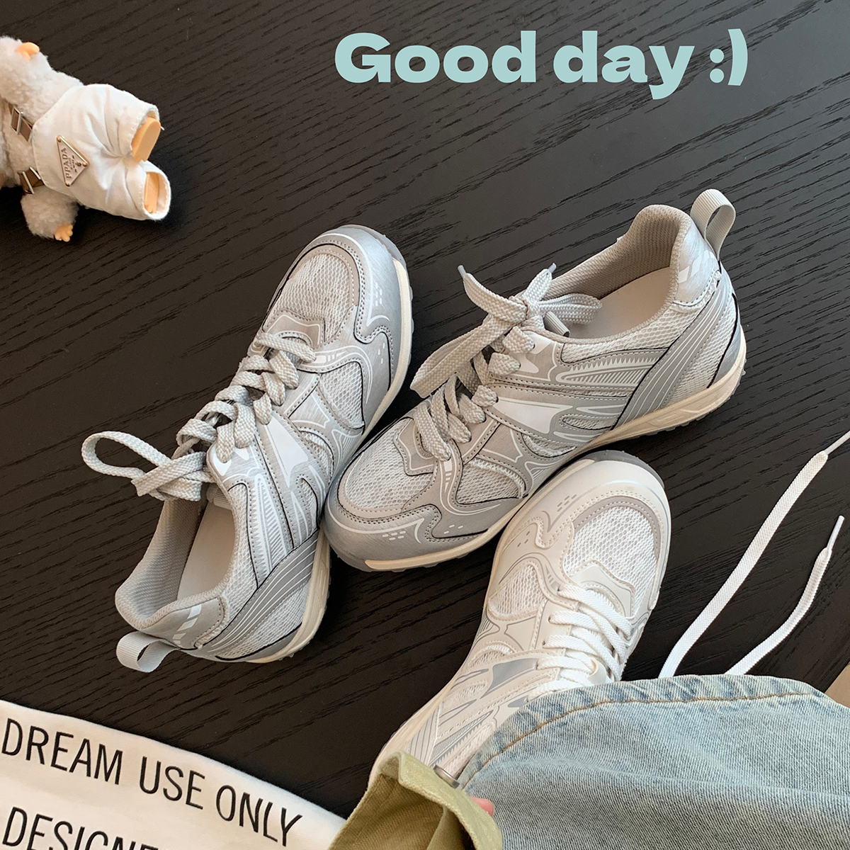 Galaxy moral training shoes ~ 5cm inner height increase sports functional racing shoes for women breathable mesh splicing casual shoes Forrest Gump shoes