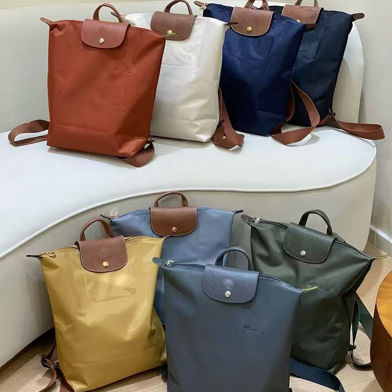 High version of Longxiang new large backpack, foldable and waterproof backpack, large capacity dumpling bag, travel bag