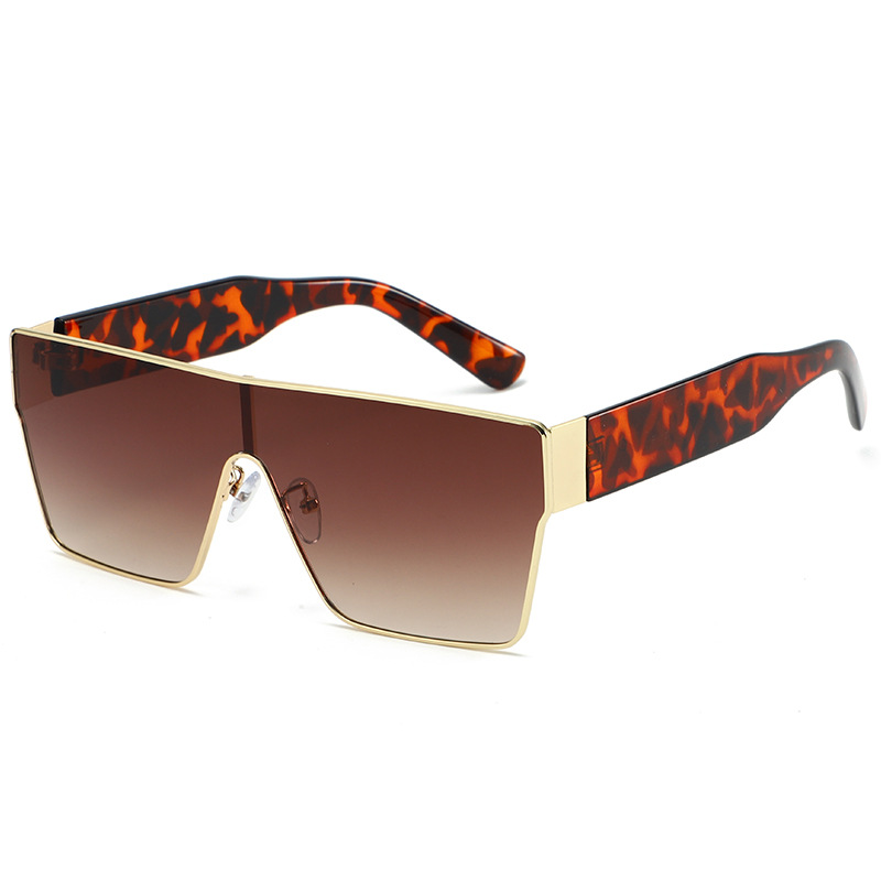 Square conjoined large frame sunglasses 2025 new anti-UV sunglasses women's trendy sunglasses