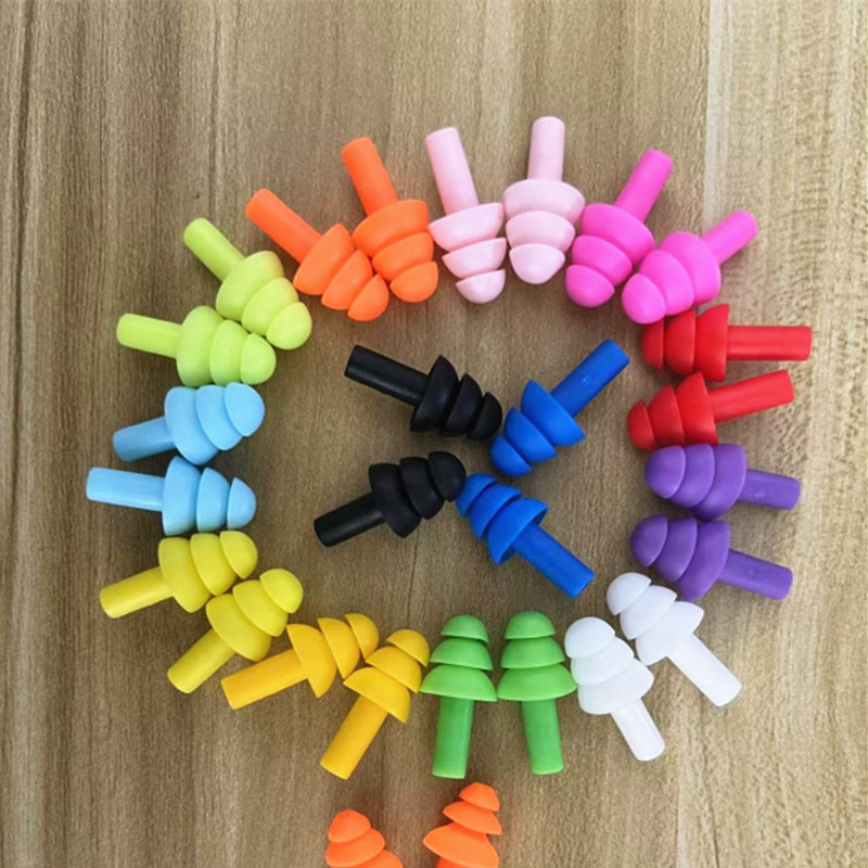Distribution anti-noise earplugs Christmas tree earplugs sleep study work silicone waterproof earplugs sound isolation earplugs 3