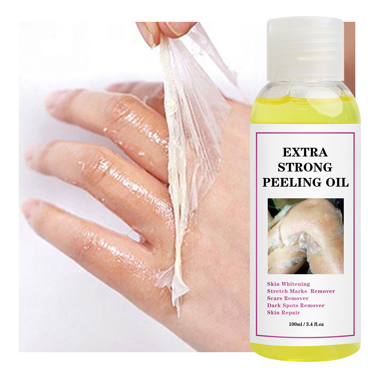 Cross-border Super strong peeling oil body lotion peeling oil black skin moisturizing body
