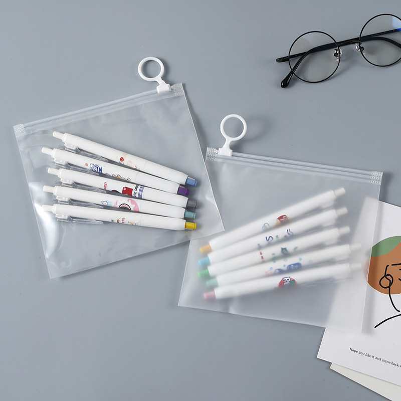 Thickened pull-tab bag, transparent travel portable storage bag, sealed small storage and repackaging zippered doll small packaging bag 4