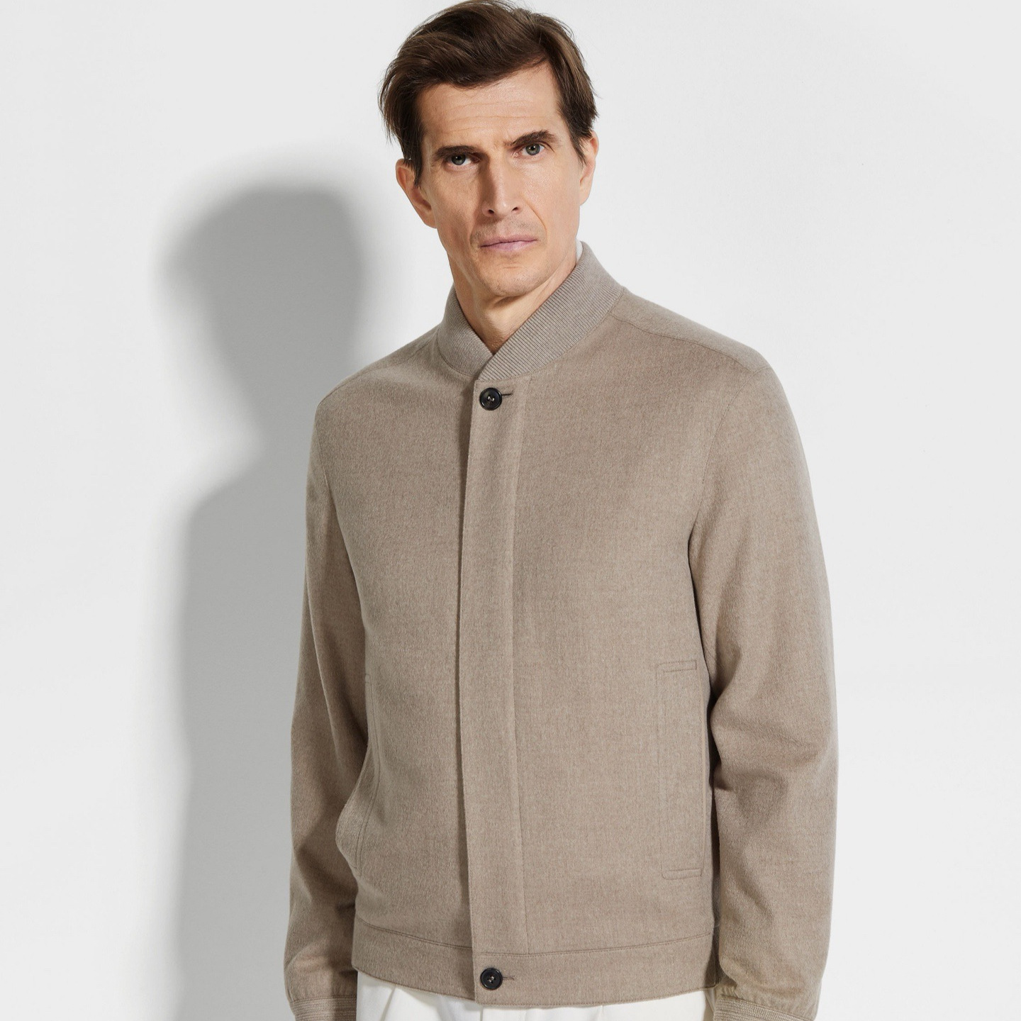 Europe-Z Asia 2025 autumn and winter new fashion old money style business casual cotton baseball collar jacket men's jacket