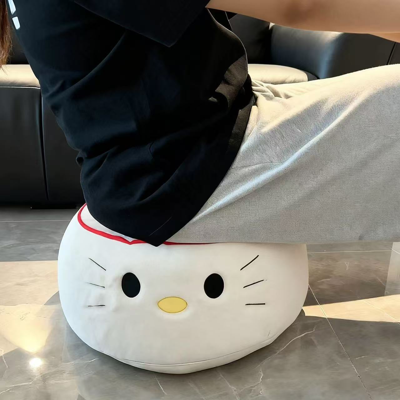 KT bread footstool cute pouf living room sofa footstool tatami futon removable washable shoe stool decorative stool