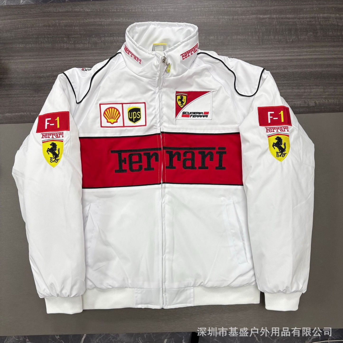 F1 racing suit embroidered jacket cross-border best-selling retro motorcycle riding suit baseball suit plus cotton jacket supports customization