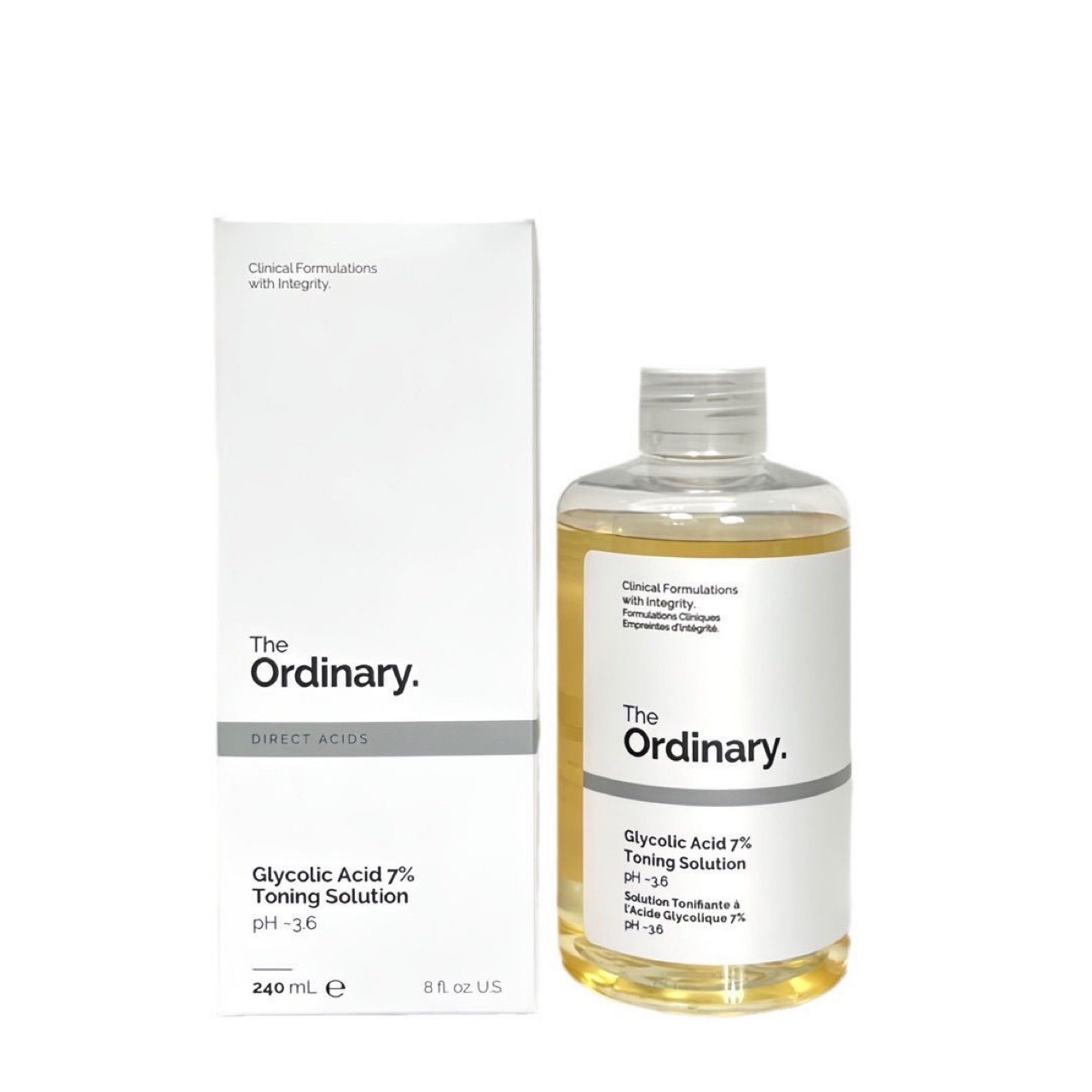 TheO fruit acid toner 7% glycolic acid glycolic acid lotion exfoliating 240ml