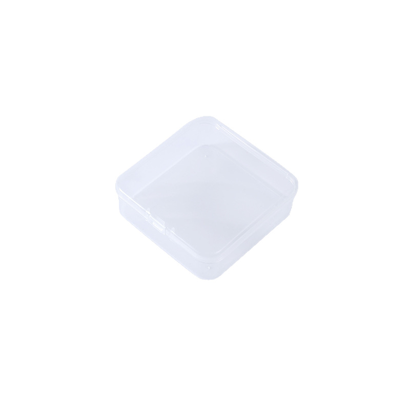 5.5 square high transparent plastic storage box jewelry beading accessories fishing gear earplug storage small square box manufacturer 6