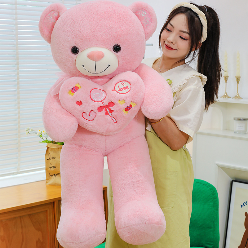 Cross-border hot stuffed teddy bear doll, loving teddy bear doll wholesale large Chinese Valentine's Day gift