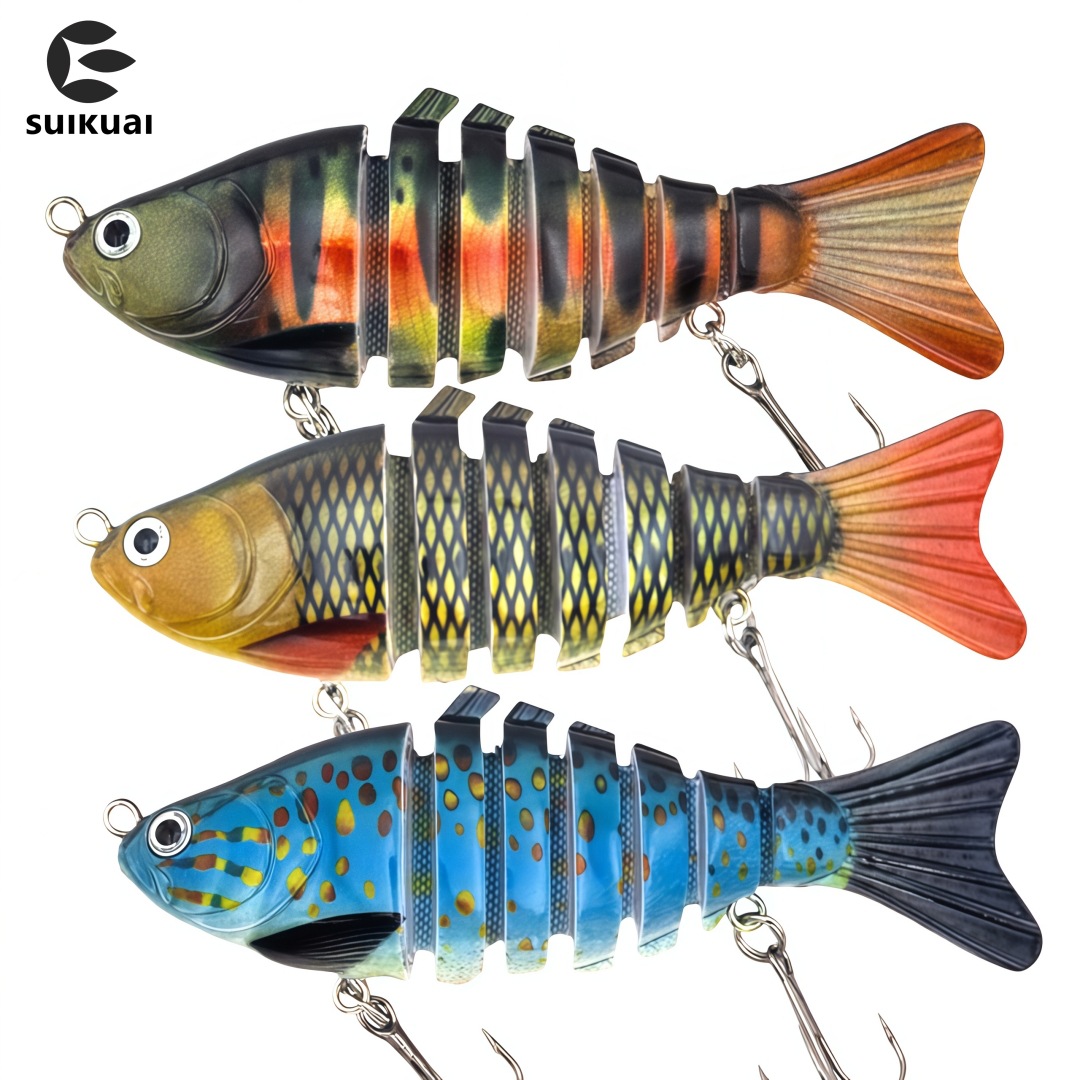 Cross-border hot-selling factory source spot multi-section fish hard bait 16g fishing gear Luya fake bait fishing supplies fishing gear